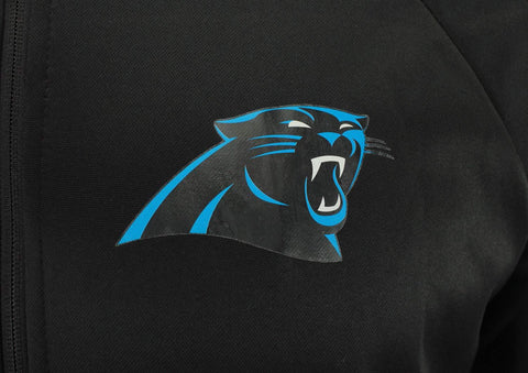 Zubaz NFL Carolina Panthers Men's Heavyweight Full Zip  Fleece Hoodie