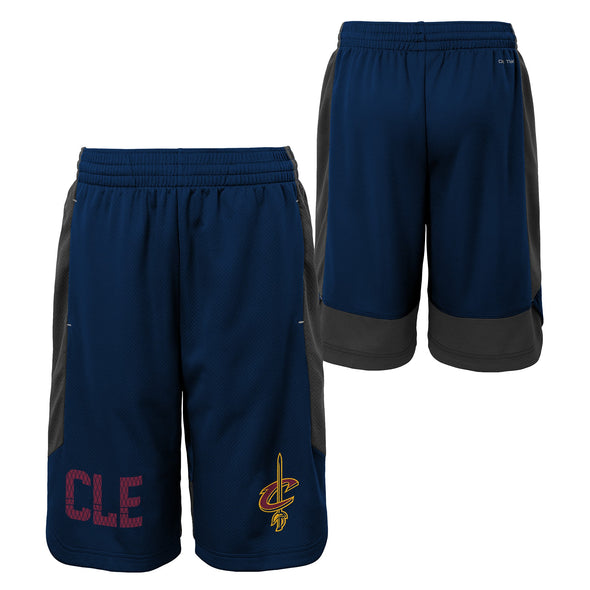 Outerstuff NBA Youth Boys (8-20) Cleveland Cavaliers Jump Ball Shorts, Blue