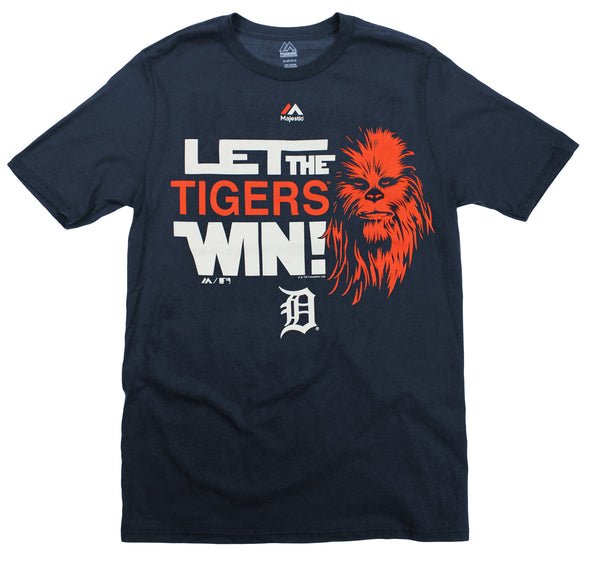MLB Youth Detroit Tigers Star Wars Chewbacca Let The Team Win T-Shirt, Navy