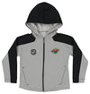 Outerstuff Minnesota Wild NHL Kids (4-7) Delta Hooded Full Zip Jacket, Grey