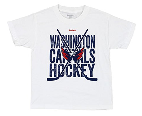 Reebok NHL Youth Washington Capitals "Cross Sticks" Short Sleeve Graphic Tee