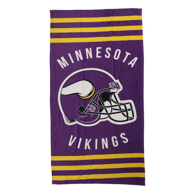 Northwest NFL Minnesota Vikings "Stripes" Beach Towel, 30" x 60"
