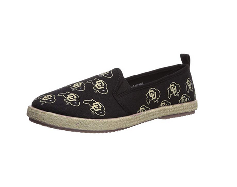 FOCO NCAA Women's Colorado Buffaloes Espadrille Canvas Slip On Shoe