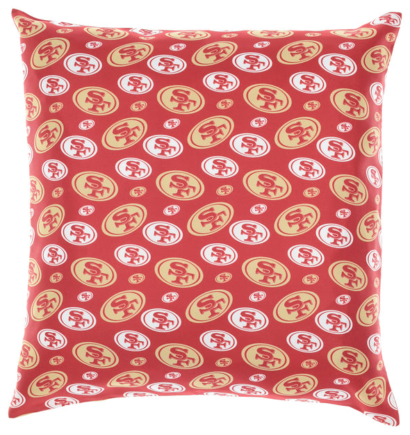 FOCO NFL San Francisco 49ers 2 Pack Couch Throw Pillow Covers, 18 x 18