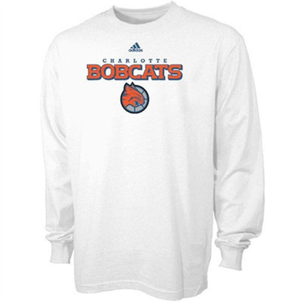 Adidas NBA Men's Charlotte Bobcats Long Sleeve True Court Shirt | White