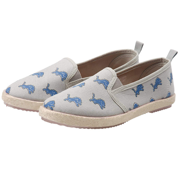 FOCO NFL Women's Detroit Lions Espadrille Canvas Shoe