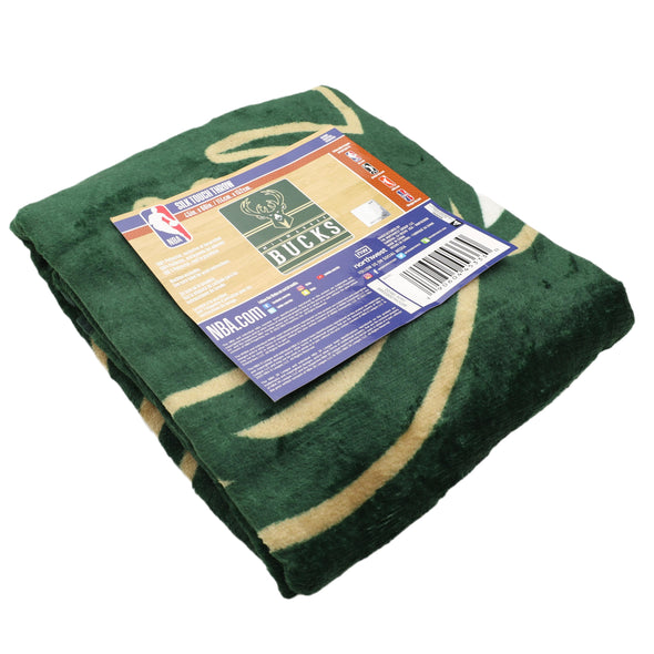 Northwest NBA Milwaukee Bucks Dual Vision 45 X 60 Silk Touch Throw Blanket