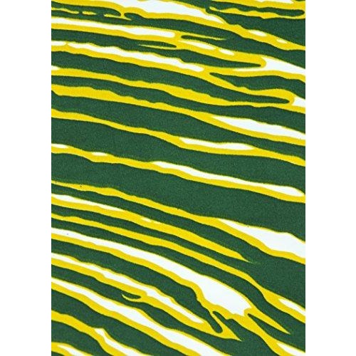 Green Bay Packers ZUBAZ Yellow Green White Vintage Zebra Logo