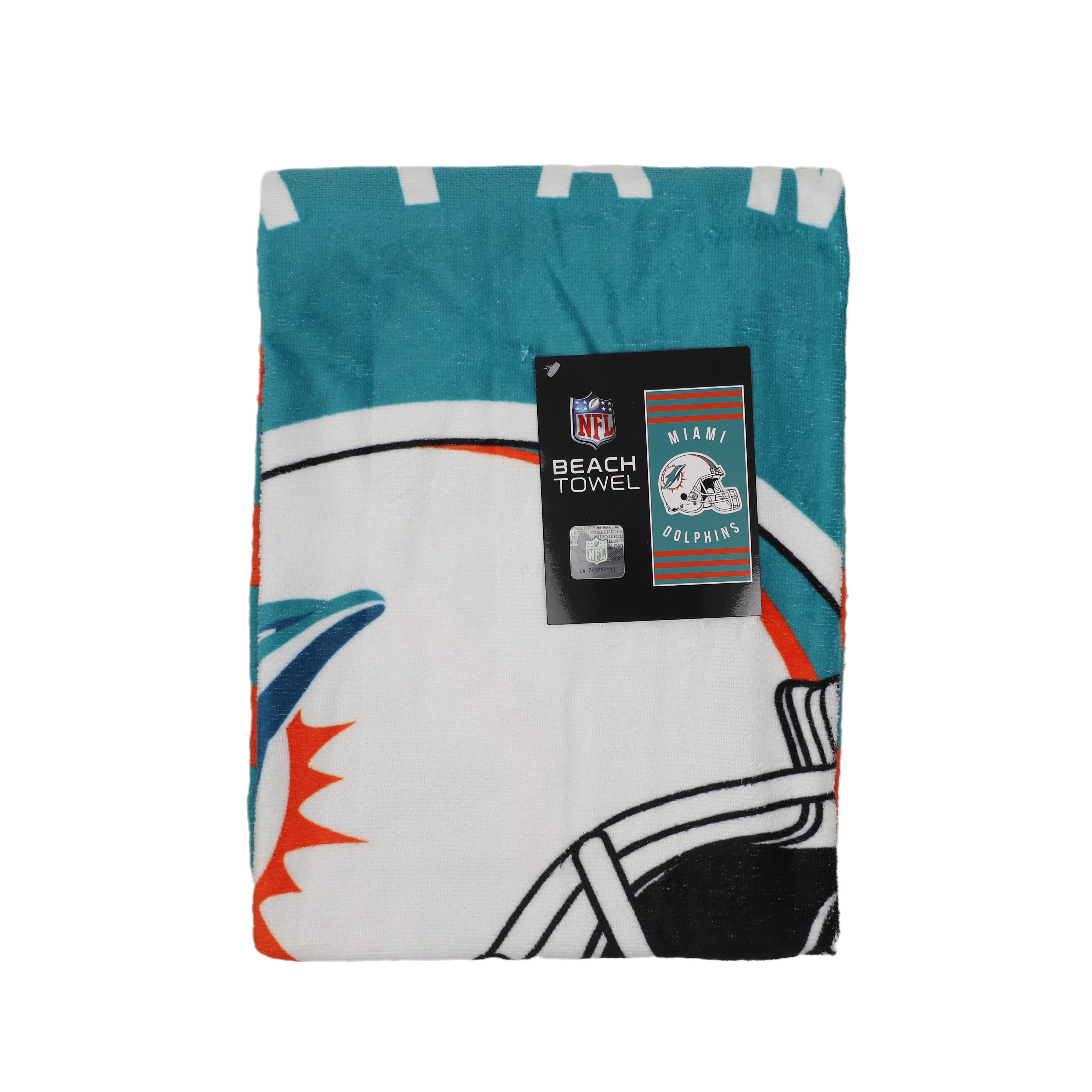 Northwest NFL Miami Dolphins Stripes Beach Towel, 30 x 60 – Fanletic