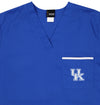 Fabrique Innovations NCAA Unisex Kentucky Wildcats Team Color Scrub Top