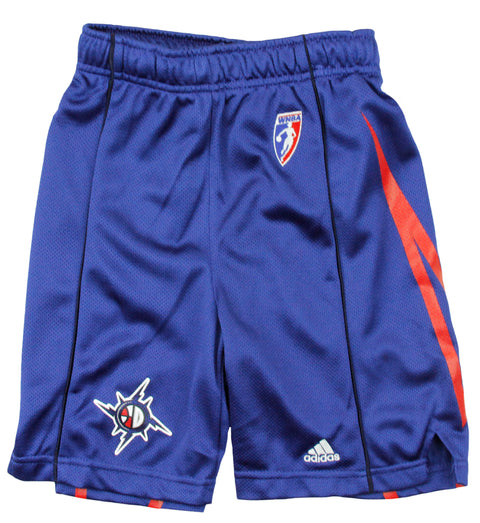 Adidas WNBA Youth Girls Detroit Shock Replica Athletic Basketball Shorts, Blue