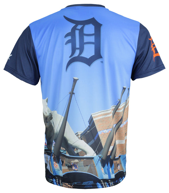 KLEW Men's MLB Detroit Tigers Men's Thematic Tee Shirt