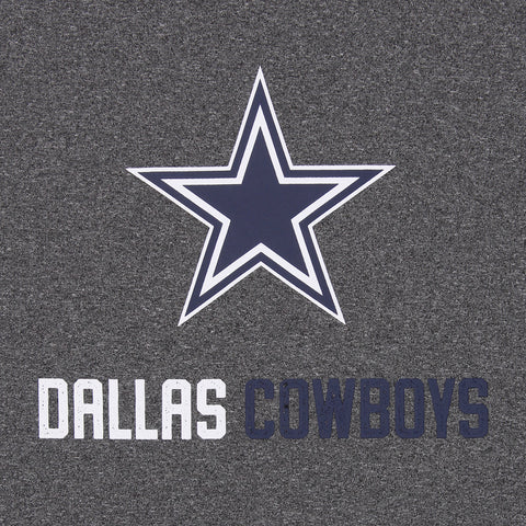 Zubaz NFL Men's Dallas Cowboys Fleece Hoodie, Heather Grey