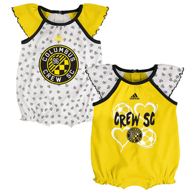 Adidas MLS Infant Girls Columbus Crew SC Tie Breaker Creeper Set