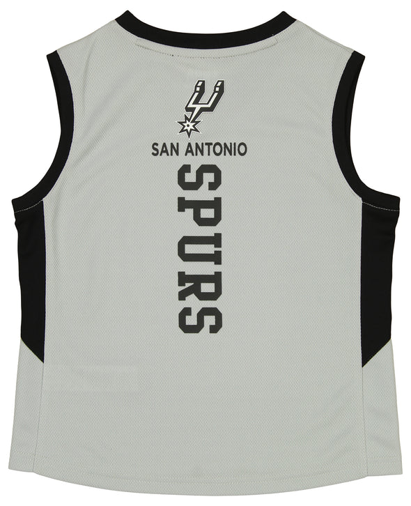Outerstuff NBA Boys (4-12) San Antonio Spurs Team Jersey Top, Grey