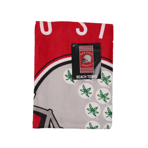 Northwest NCAA Ohio State Buckeyes "Stripes" Beach Towel, 30" x 60"