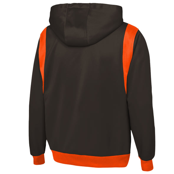 Outerstuff NFL Men's Cleveland Browns Drop Back Performance Fleece Hoodie