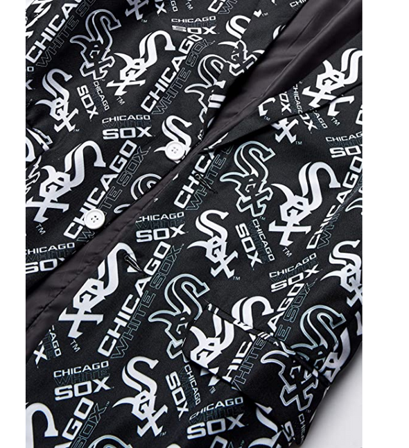 FOCO MLB Men's Chicago White Sox Repeat Logo Ugly Business Suit - 3 Piece Set