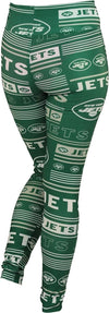 Zubaz NFL Women's New York Jets Column 24 Style Leggings