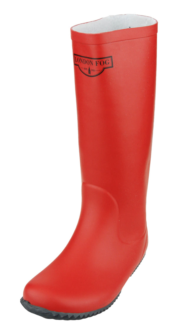 London Fog Women's Britney Rubber Waterproof Rain Boots, 2 Colors