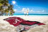 Northwest NCAA Alabama Crimson Tide State Line Beach Towel