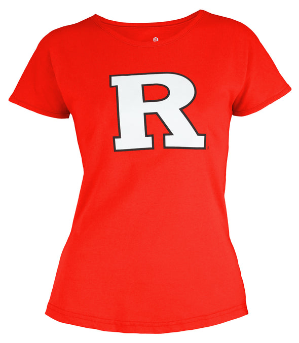 Outerstuff NCAA Youth Girls Rutgers Scarlet Knights  Dolman Primary Logo Shirt