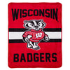 Northwest NCAA Wisconsin Badgers Singular Silk Touch Throw Blanket, 45" x 60"