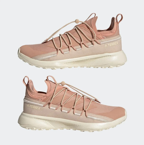 Adidas Women's Terrex Voyager 21 Canvas Travel Shoes, Halo Blush/Ambient Blush/Wonder White