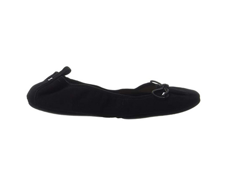 Yosi Samra Women's Sheila Ballet Flats, Black Suede