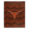 Zubaz by Northwest NCAA Zubified Raschel Throw Blanket, Texas Longhorns