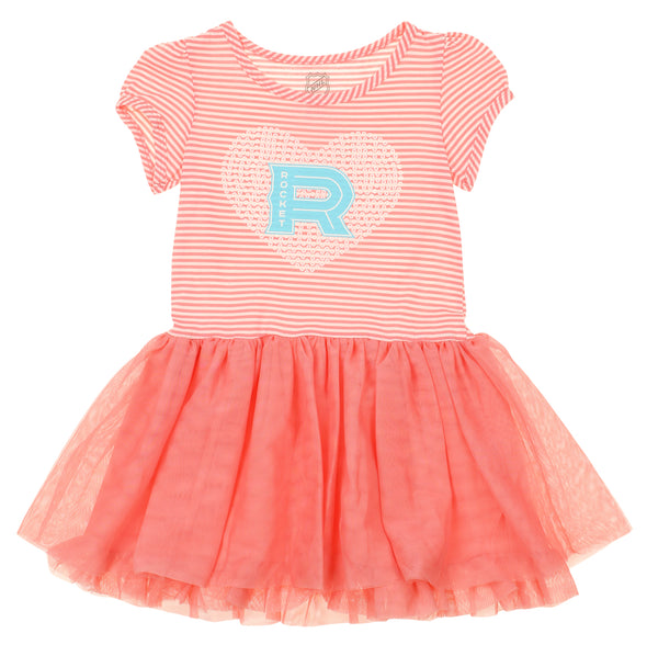 Outerstuff NHL Little Girls Laval Rocket Celebration Tutu Dress, Peach