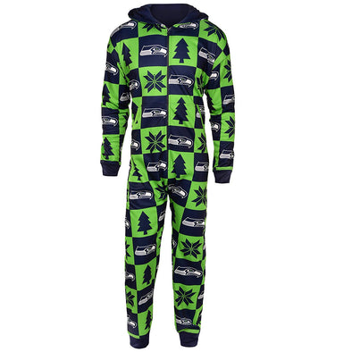 KLEW NFL Men's Seattle Seahawks Ugly Holiday Suit