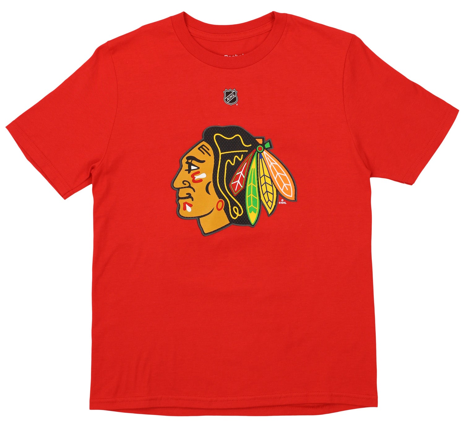 Chicago Blackhawks Marian Hossa T-shirt Men Small Hockey Red Reebok 81 HOF