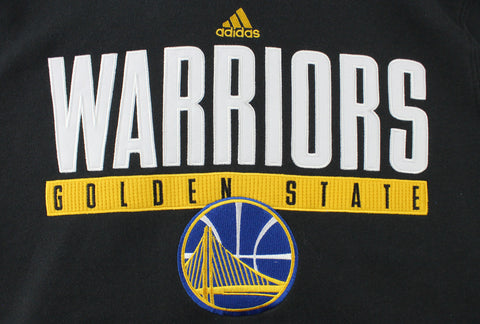 Adidas NBA Men's Golden State Warriors Tipoff Playbook Pullover Hoodie, Black