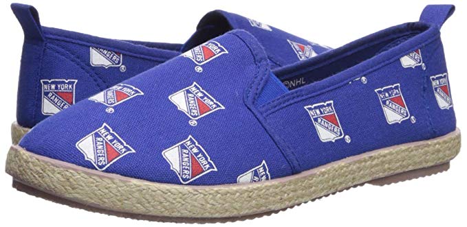 FOCO Women's NFL Team Logo Ladies Fashion Slip On Canvas Shoes