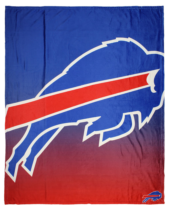 FOCO NFL Buffalo Bills Gradient Micro Raschel Throw Blanket, 50 x 60