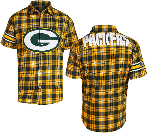 Forever Collectibles NFL Men's Green Bay Packers Color Block Short Sle ...