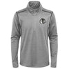Outerstuff Chicago Blackhawks NHL Boys Youth (8-20) Back to The Arena 1/4 Zip Pullover Sweater, Grey