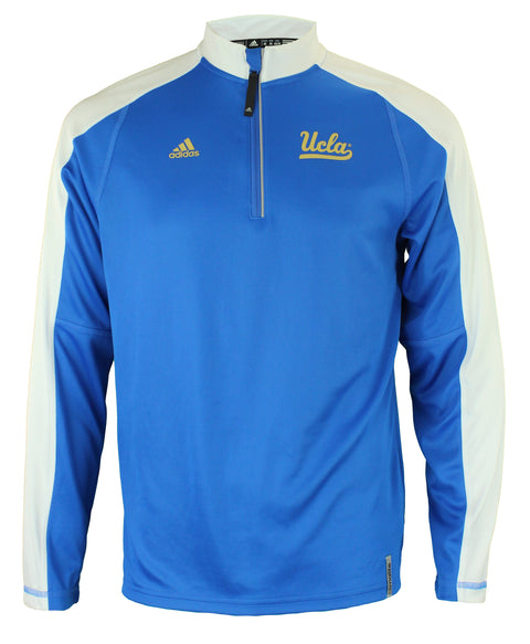 Adidas NCAA Men's UCLA Bruins Sideline Climalite Long Sleeve 1/4 Zip