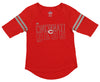 Outerstuff MLB Youth Girls Cincinatti Reds Diamond Section Team Shirt Top