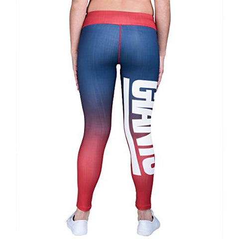 Forever Collectibles NFL Women's New York Giants Gradient 2.0 Wordmark Legging