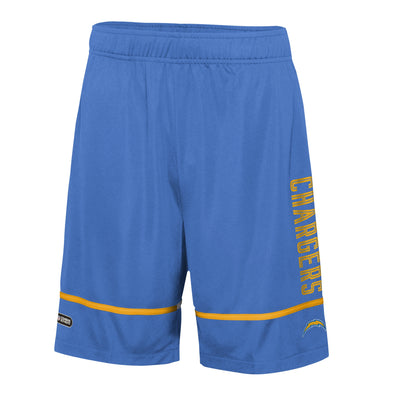 Outerstuff NFL Men's Los Angeles Chargers Rusher Performance Shorts