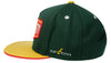 Flat Fitty Vengers Adjustable Snapback Baseball Cap Hat, Green