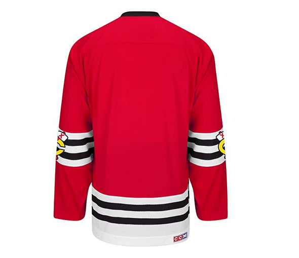 CCM NHL Men's Chicago Blackhawks Throwback Premier Edge Jersey, Red