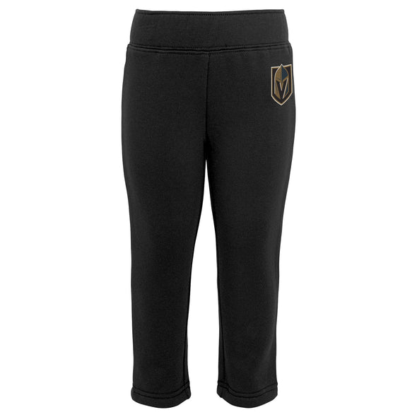 Outerstuff Vegas Golden Knights NHL Girl's Kids (4-6X) All Game Fleece Hoodie & Pant Set, Black