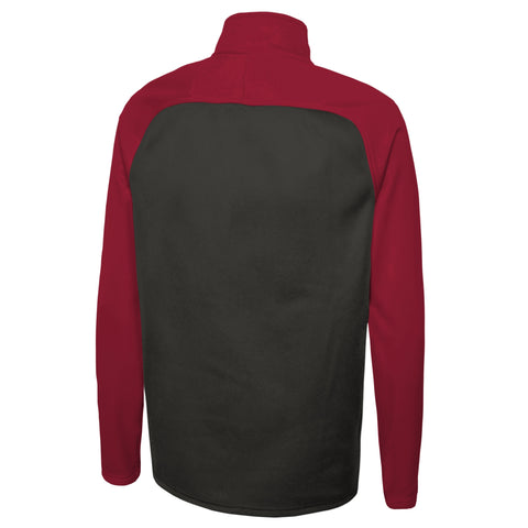 Outerstuff NFL Men's Tampa Bay Buccaneers O-Line Performance 1/4 Zip Fleece Top