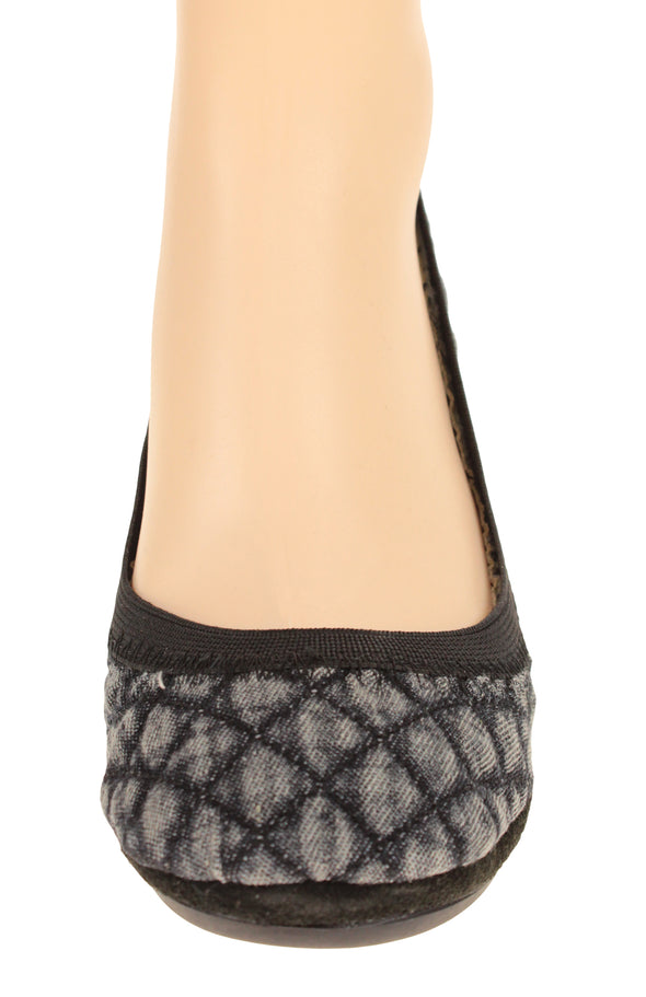 Yosi Samra Women's Samara Quilted Denim, Black