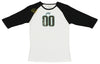 Reebok NFL Women's Jacksonville Jaguars 3/4 Sleeve Raglan Tee Shirt, White/Black