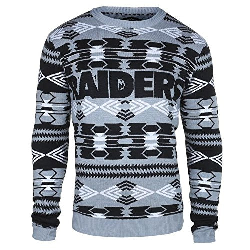 Forever Collectibles NFL Men's Oakland Raiders 2015 Aztec Ugly Sweater