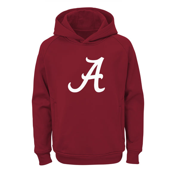 Outerstuff NCAA Youth (8-20) Alabama Crimson Tide Primary Logo Performance Hoodie